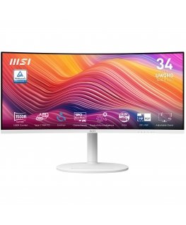 MSI Modern MD342CQPWDE monitori 86,4 cm (34") 3440 x 1440 pikseļi UltraWide Quad HD LCD Balts