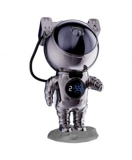 Žvaigždžių projektorius su laikrodžiu - Astronaut Chrom Manta