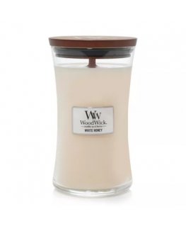 WoodWick White Honey vahakynttilä Sylinteri Valkoinen 1 kpl