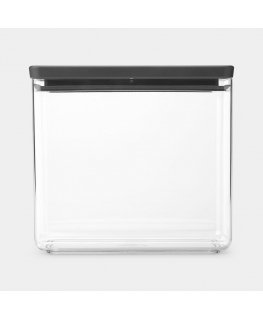 Brabantia Tasty+ Rectangular Canister 3.5 L Grey, Transparent 1 pc(s)