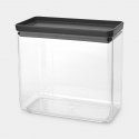 Brabantia Tasty+ Taisnleņķa Kanistra 3,5 L Pelēks, Caurspīdīgs 1 pcs Brabantia Tasty+ Taisnleņķa Kanistra 3,5 L Pelēks, Caurspīdīgs 1 pcs