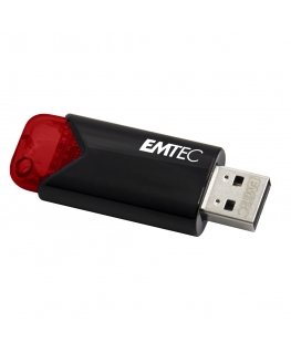 Emtec Click Easy USB zibatmiņa 256 GB USB Type-A 3.2 Gen 1 (3.1 Gen 1) Melns, Sarkans