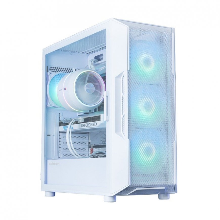 PC-kotelo I3 NEO V2 Mid Tower ARGB-tuulettimiin x4 valkoinen