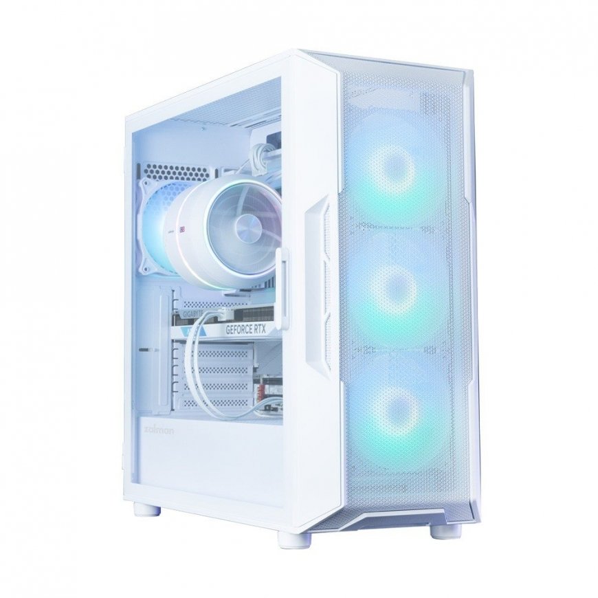 PC-kotelo I3 NEO V2 Mid Tower ARGB-tuulettimiin x4 valkoinen – 2