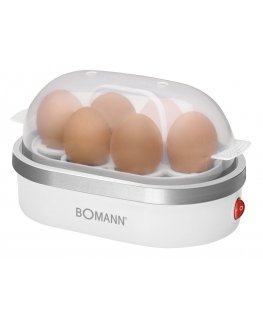 Bomann EK 5022 CB 6 munaa 400 W Hopea, Läpinäkyvä, Valkoinen