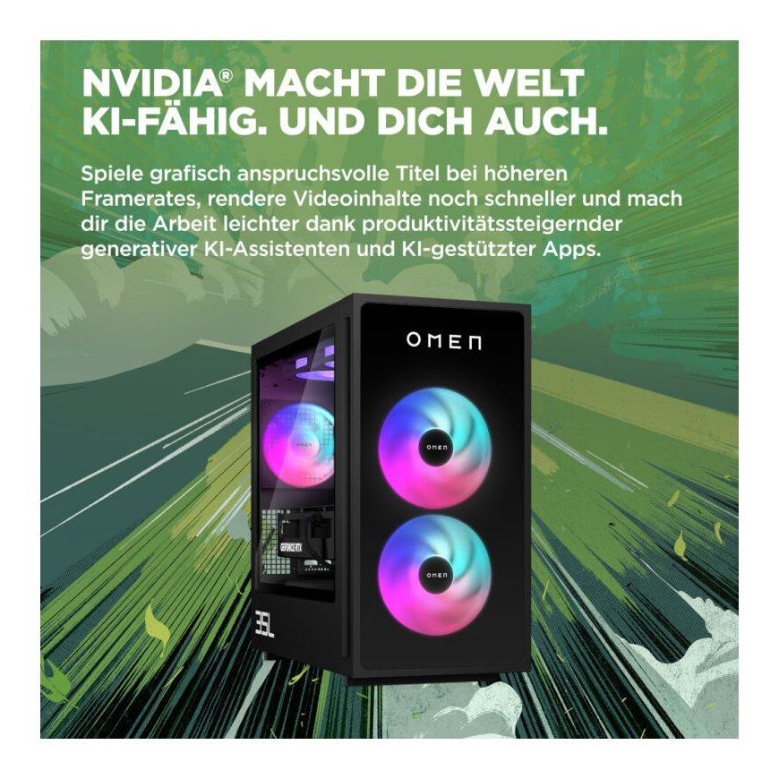 Pöytätietokone HP OMEN Desktop Gaming PC GT16-0194ng Intel Core i7 14700F, 32GB RAM, 1TB SSD, GeForce RTX 5070 Ti, Windows 11 Ho – 2