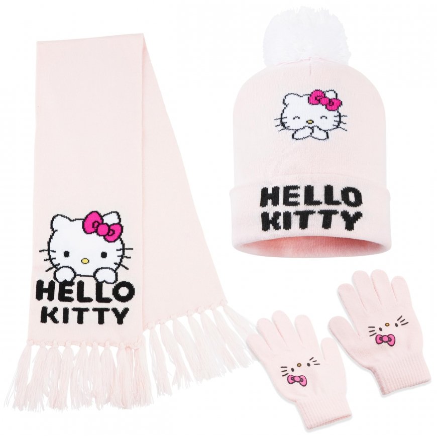 CERDÁ Hello Kitty hattu ja hanskat setti