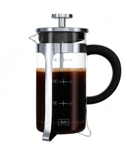 Melitta French Press Premium Melns, Nerūsējošs tērauds, Caurspīdīgs