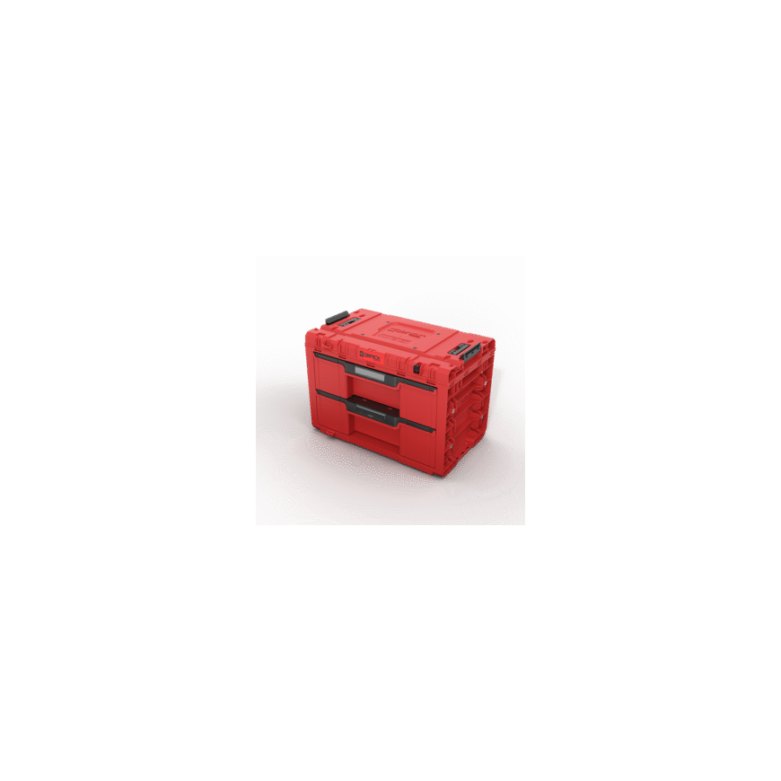 Q-Brick työkalulaatikko laatikoilla Qbrick System PRIME DRAWER 2 TOOLBOX EXPERT Raudonas Ultra HD Custom