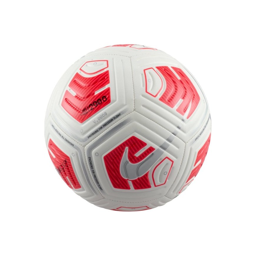 FUTBOLAS NIKE STRIKE 290G Balta/RYŠKUS RAUDONAS/Sidabrinis R.5 – 2