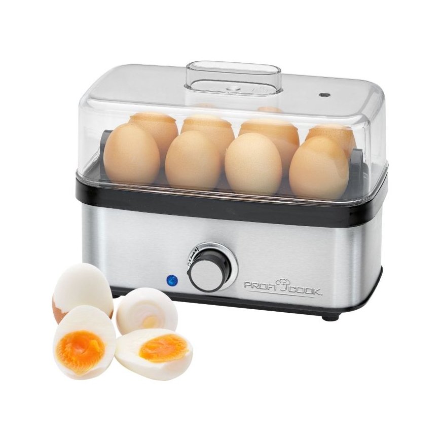 ProfiCook PC-EK 1275 8 munaa 400 W musta, Ruostumaton teräs