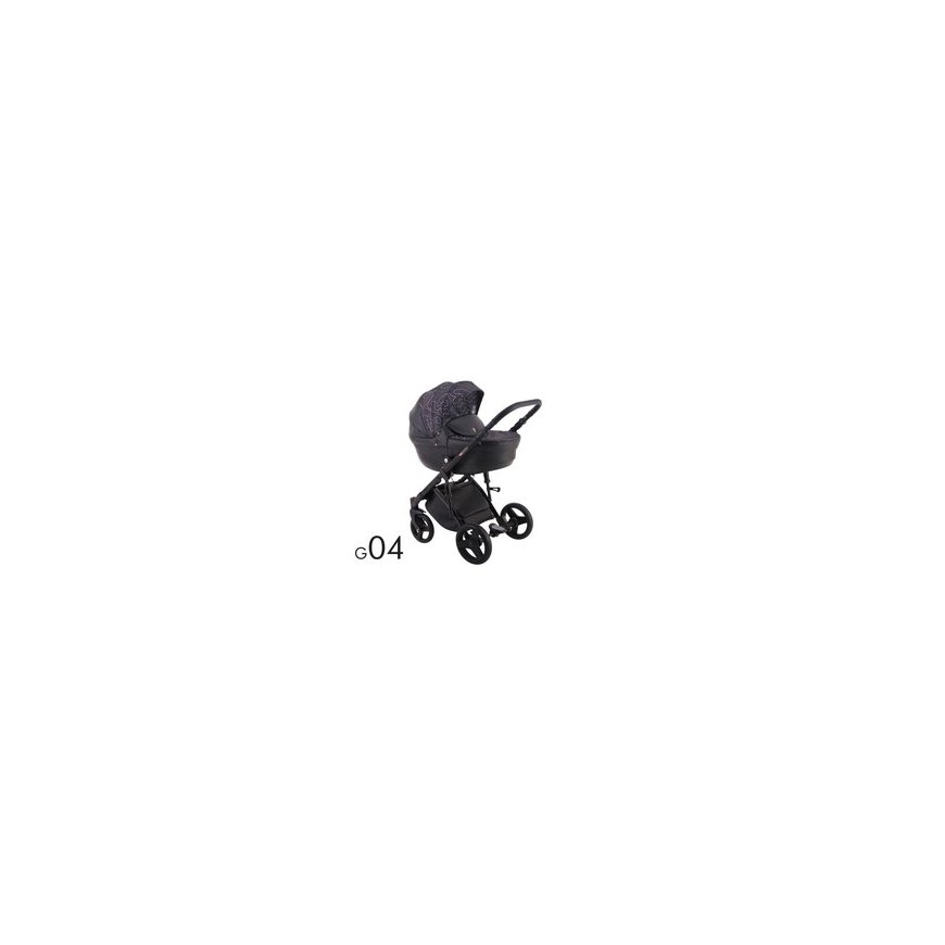 Baby Monsters Twin Stroller EASY TWIN 4 - Musta