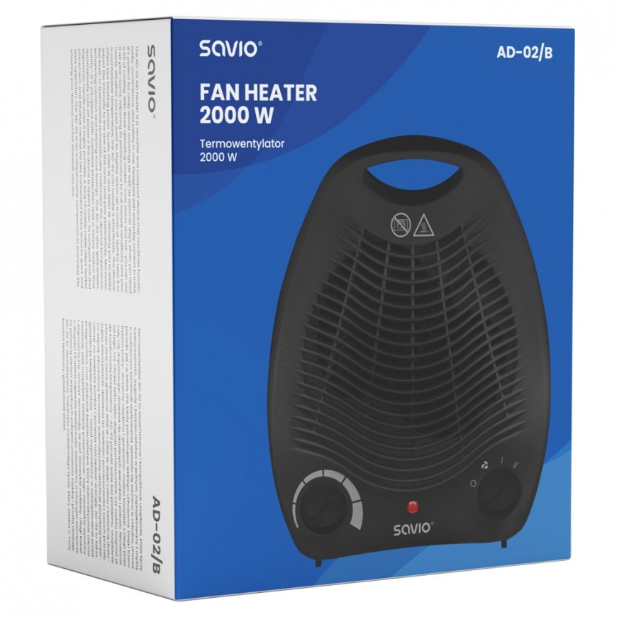 Savio AD-02 B household fan Black – 5