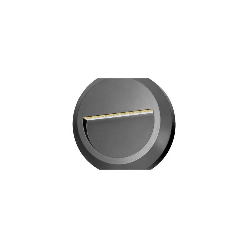 Orno KIBO LED 1W, wall lamp, 100lm, IP65, 4000K, round, ball