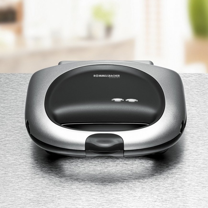 Rommelsbacher ST 1000 sumuštinių keptuvė 1000 W Juoda, Sidabras – 3