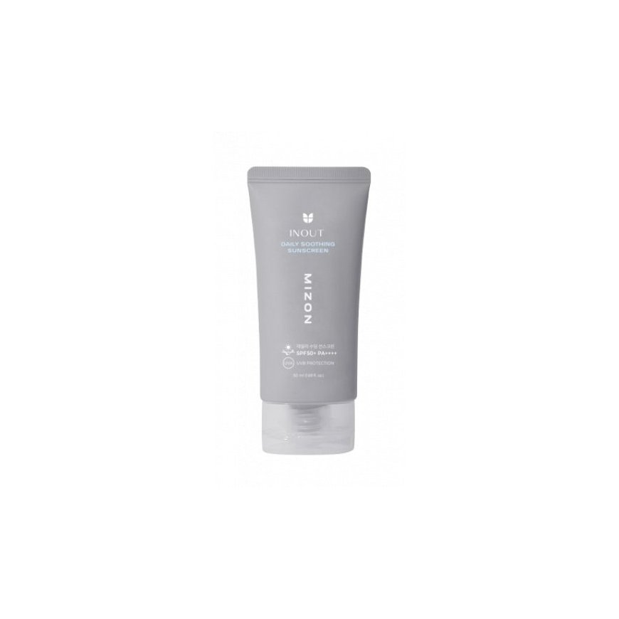 Солнцезащитный крем для лица Mizon Soothing SPF 50+ PA++++ Inout (Ежедневный успокаивающий солнцезащитный крем) 50 мл для женщин – 2