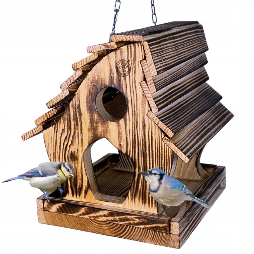 Eco Heated Bird Feeder, Woodok + 1KG Bird Seed – 2