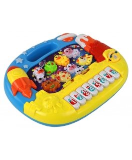 Lean Toys Interactive Educational Board Animal World Instruments Piano