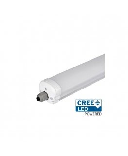 V-TAC 40W LED linjavalaisin, 120 cm, valkoinen, 6500K, CREE LED -sirun kanssa