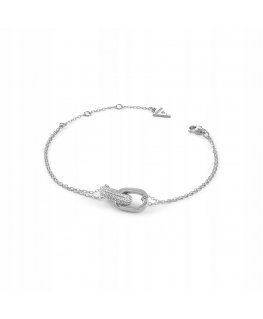 Guess Silver Ladies Bracelet with Crystals Nuances JSBB04551JWRH
