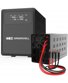 Green Cell UPSLPPC1200 UPS-virtalähde Linjainteraktiivinen 2 kVA 1200 W