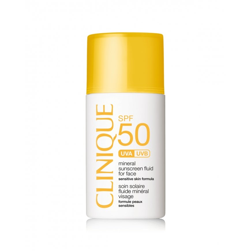 Clinique SPF 50 Mineral Sunscreen Fluid For Face Apsauginis kremas nuo saulės Veidas 2 h Suaugusiesi