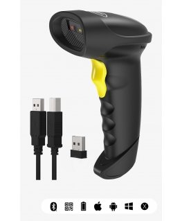 Inateck BCST-50 Handheld bar code reader 1D/2D Black, Yellow