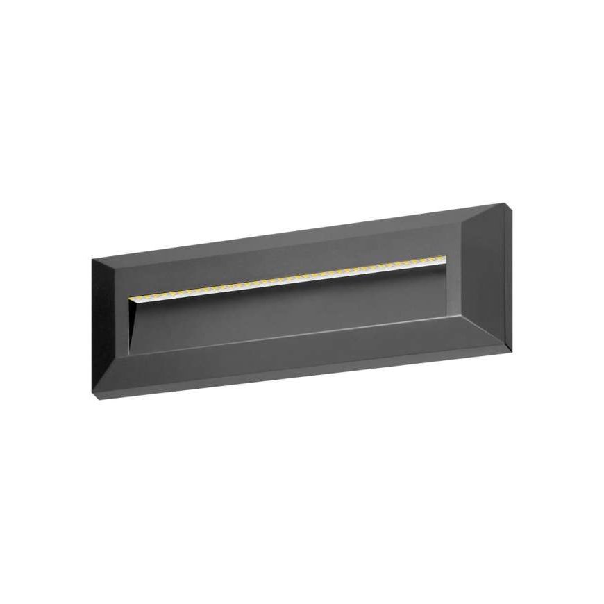Orno KIBO LED 1.5W, wall lamp, 150lm, IP65, 4000K, rectangular, spike – 2