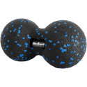 Duoball Double Massage Ball 12cm, black and blue, EPP material, REBEL ACTIVE Duoball Double Massage Ball 12cm, black and blue, EPP material, REBEL ACTIVE