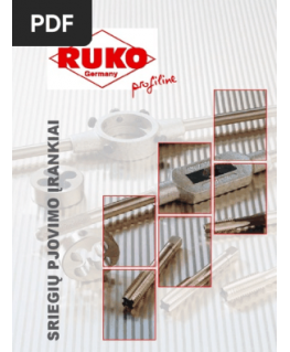Rankinis sriegiklis RUKO UNF 2181 HSS 9/16"