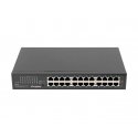 Lanberg RSGE-24 verkkokytkin Hallitsematon Gigabit Ethernet (10/100/1000) 1U musta Lanberg RSGE-24 verkkokytkin Hallitsematon Gigabit Ethernet (10/100/1000) 1U musta