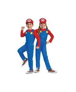 Super Mario punane kostüüm, karnevalik Mario kostüüm, maskeeritud 109-126 cm 4-6 aastastele.
