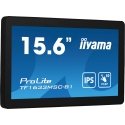 iiyama ProLite TF1633MSC-B1 monitori 39,6 cm (15.6") 1920 x 1080 pikseļi Full HD Skārienjūtīgais ekr iiyama ProLite TF1633MSC-B1 monitori 39,6 cm (15.6") 1920 x 1080 pikseļi Full HD Skārienjūtīgais ekr