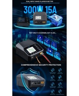 Akumulaator TOOLKITRC M6AC Nutikas akumulaatori laadija, AC 100W, DC 300W