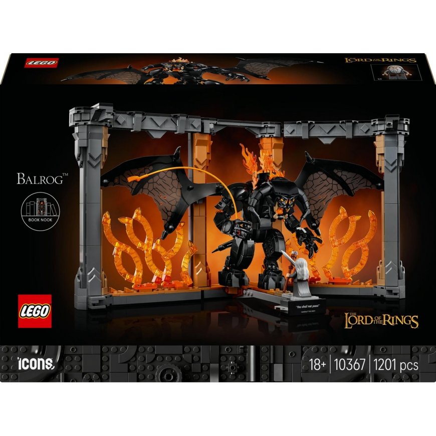 LEGO® Icons 10367 Gredzenu pavēlnieks: Balrogs™ Grāmatu stūrītis