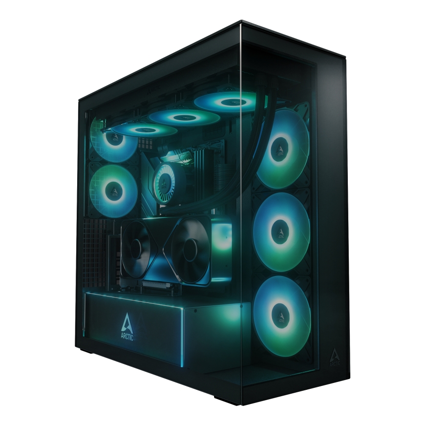 ARCTIC Xtender VG (Black) „Midi Tower“ Juoda