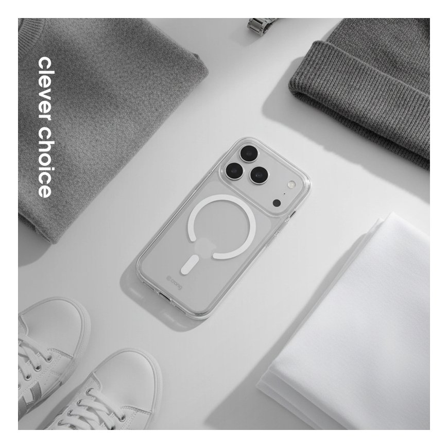 Crong Clear MAG Cover Case with MagSafe for iPhone 17 Pro - Clear – 3