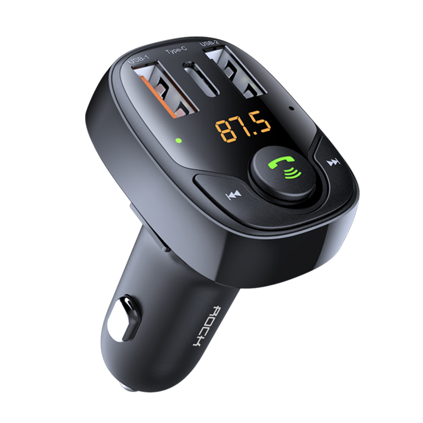 Rock Transmiter FM B301 MP3, Bluetooth - 2xUSB + Type C + micro