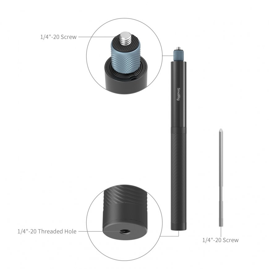 SmallRig Selfie Stick держатель для селфи Камера Черный, Синий – 2