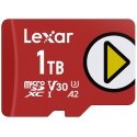 Lexar LMSPLAY001T-BNSNG zibatmiņa 1 TB MicroSDXC UHS-I Klases 10