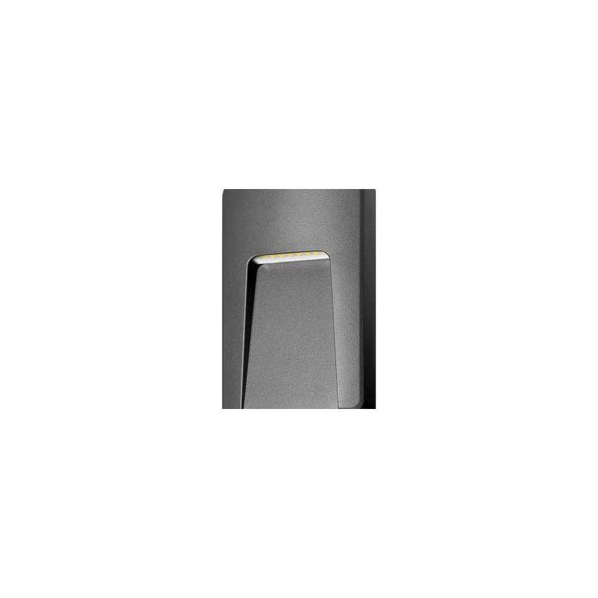 Orno SLIGO LED 3W, fassaadivalgus, 240lm, IP65, 4000K, ristkülikuline, pilka