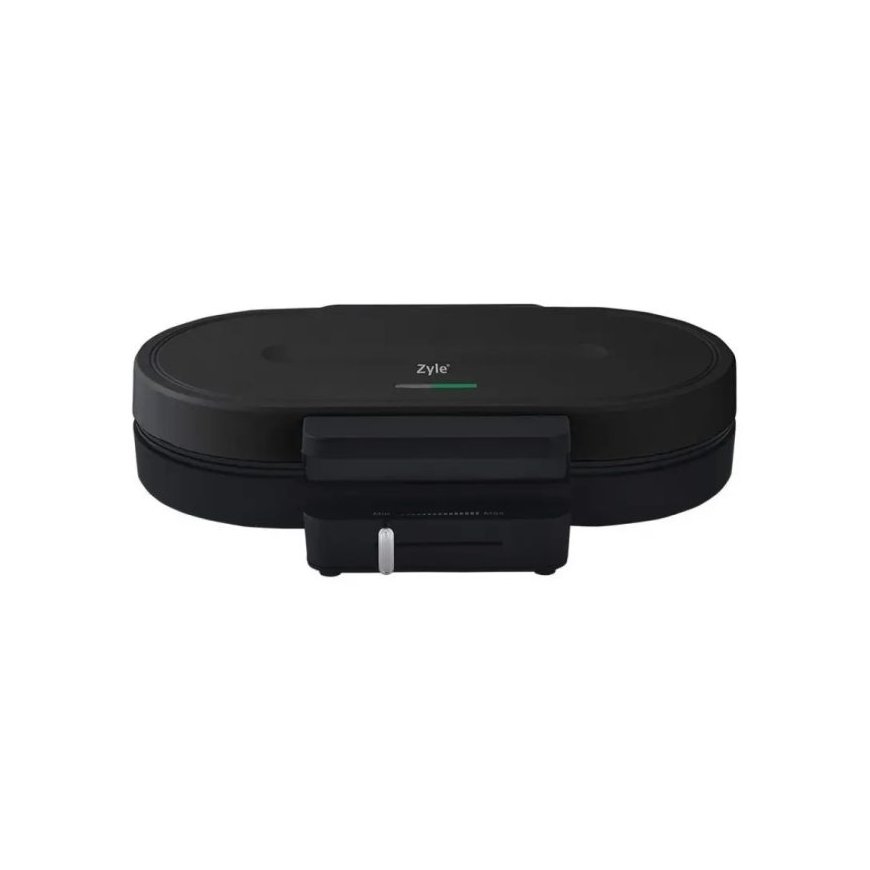 Zyle ZY314B Double Waffle Maker, Black, 1300 W – 2