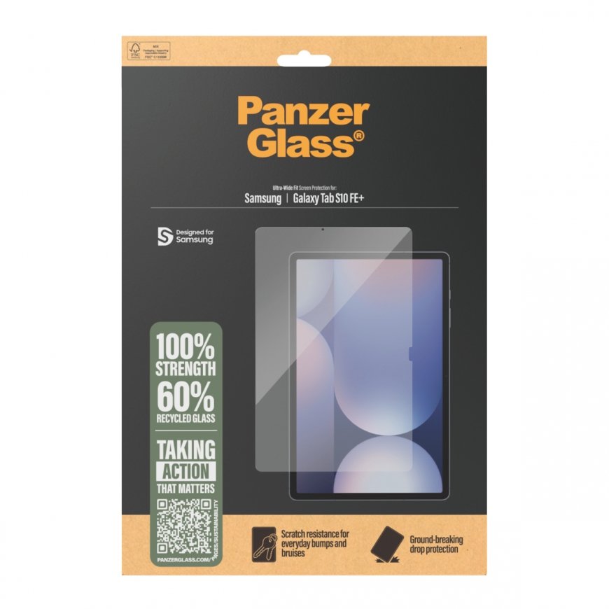 PanzerGlass ® Screen Protector Samsung Galaxy Tab S10 FE+ | Ultra-Wide Fit – 3