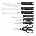 13-piece knife set with sharpener and stand, stainless steel, Kl 13-piece knife set with sharpener and stand, stainless steel, Kl