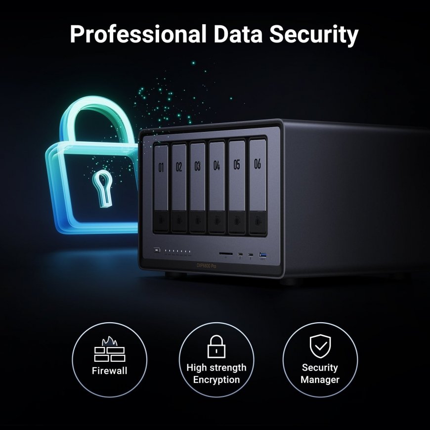 Ugreen NASync DXP6800 Pro NAS Kompakti Intel® Core™ i5 i5-1235U 8 GB DDR5 0 TB UGOS Pro musta – 3