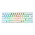 Deltaco Gaming GAM-100-W-DE tastatūra Speļu USB + RF Wireless + Bluetooth QWERTZ Vācu Balts