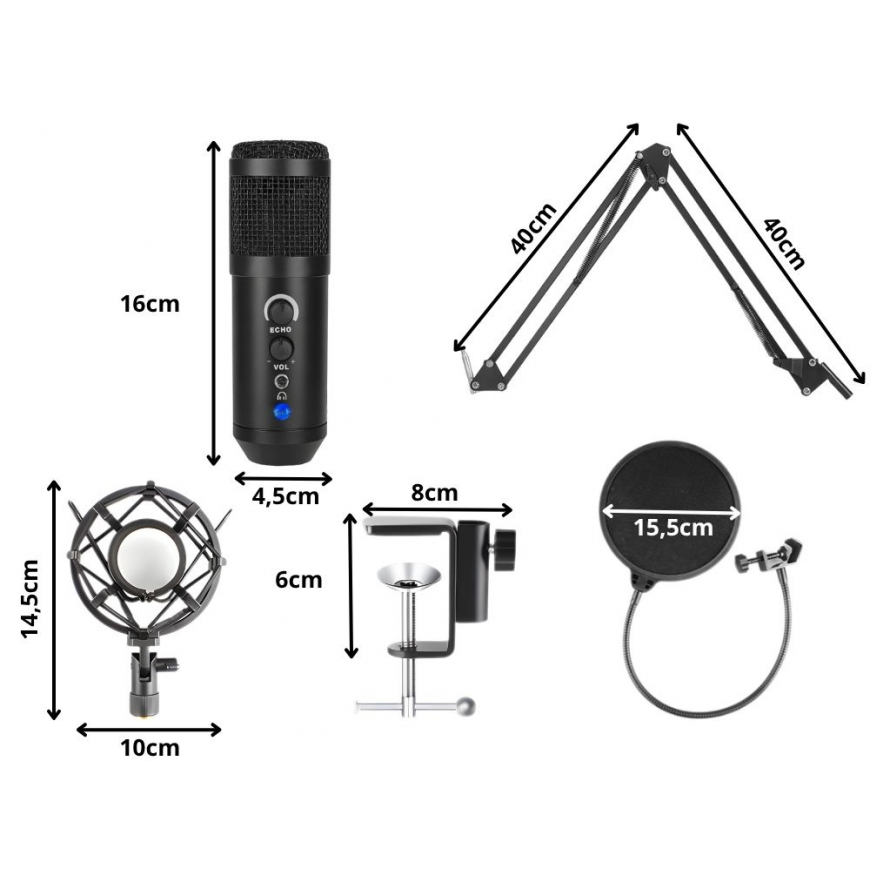 Fusion Studio USB Microphone | Podcasts | Streaming | Voice Reco – 3