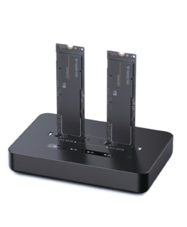 Dokstacija Gembird Desktop dual driveSSD USB Type-C M.2 NVME and