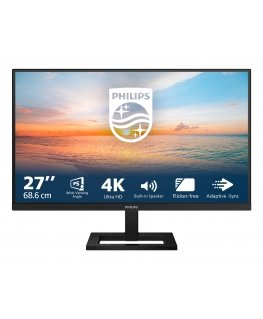 Philips 1000 series 27E1N1800AE/00 monitori 68,6 cm (27") 3840 x 2160 pikseļi 4K Ultra HD LED Melns