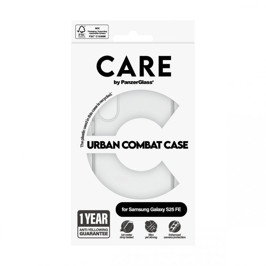 PanzerGlass CARE by ® Flagship Urban Combat Samsung Galaxy S25 FE 5G mobiliojo telefono dėklas Perma – 3